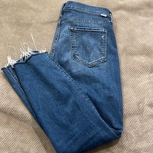 Mother Dazzler Ankle Fray jeans